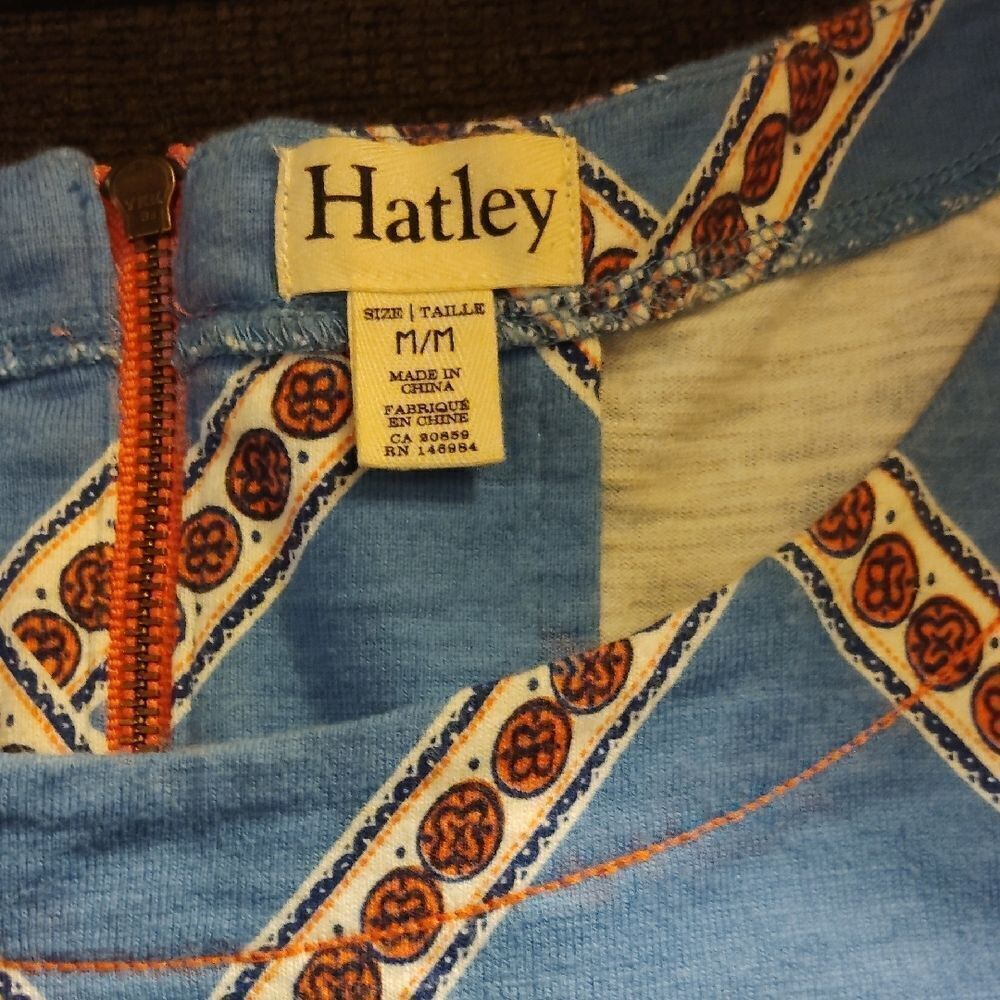 Blue Geometric Pattern Dress(358) - Picture 2 of 5